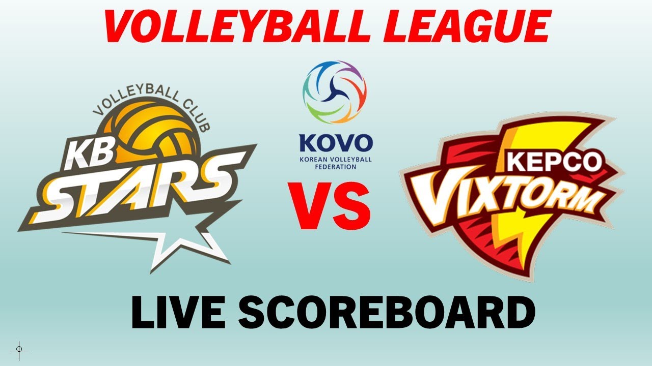 KB Stars VS Suwon KEPCO Vixtorm Live Scoreboard 2022 Korean Volleyball League