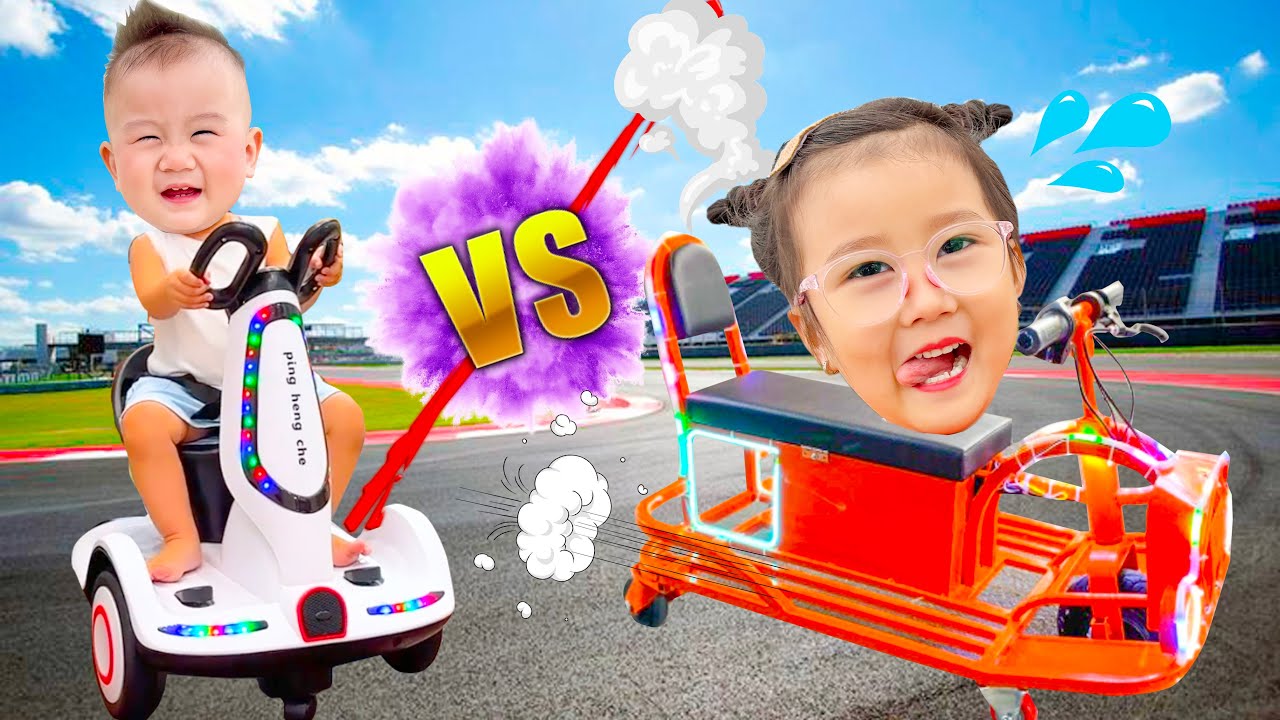 Cam Cam review xe ô tô điện cho em Táo, trải nghiệm đi xe điện mini