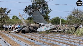 🫢 Nashik Sukhoi Crash | शिरसगांव(निफाड) विमान दुर्घटना |सुखोई 30 विमान वावरात पडलं | airplane crash