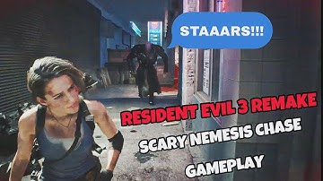 RESIDENT EVIL 3 Remake / Scary Nemesis Chase / PS4 PRO