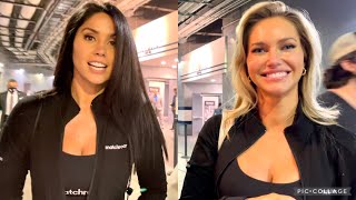 RING CARD GIRLS LOVE CANELO & REACT TO CANELO STOPPING BILLY JOE SAUNDERS "GOOD STOPPAGE!"