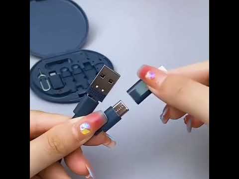 Cabo Carregador USB 60w Mini Multifuncional 5 Em 1