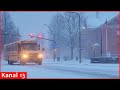 Heavy snowfall blankets Buffalo, New York