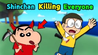 Shinchan Killing Everyone 😱 || 🤣 Funny Game Death Incoming screenshot 5