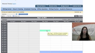 Smarthinking Tutorial:  How do I schedule a tutoring session?