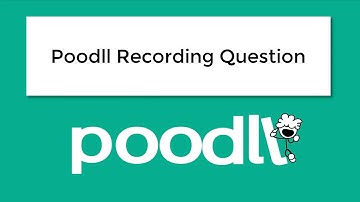 What is the Poodll recording question?