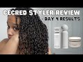 using CECRED moisture sealing lotion for a wash &amp; go?? with DAY 4 results | cecred review part 2