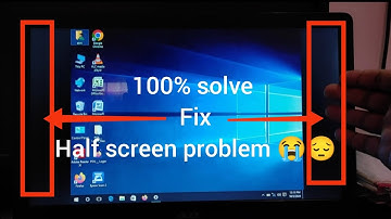 how to fix half screen problem on computer, Remove black bars problem on windows.#halfscreenstatus
