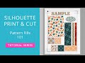 How to Use Pattern Fill Silhouette Studio for Print & Cut - Pattern Fills 101