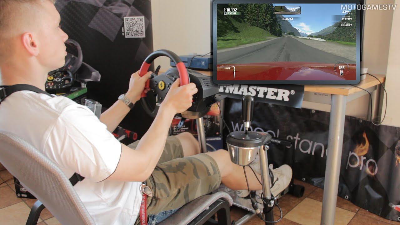 WheelStandPro with T150 Pro Pedals & TH8A Shifter [DriveClub & Project CARS] -
