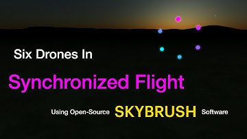 Six Drones in Synchronized Flight Using Open-Source SKYBRUSH Software