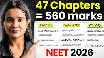 *GENUINE* High Weightage Chapters For Neet 2026 | Anjali Ma