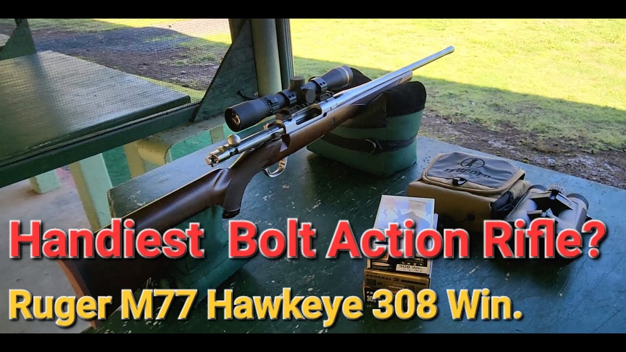 Новый Ruger M77 Hawkeye Hunter 308 Winchester из нержавеющей стали с резьбой 20 дюймов. Прицелива...