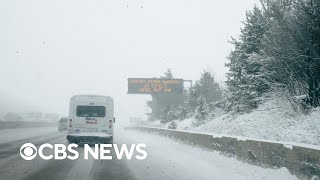 Winter weather causes flight cancellations, dangerous driving conditions during Christmas weekend