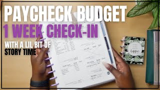 BI-WEEKLY PAYCHECK BUDGET | 1 WEEK CHECK-IN | YOU CAN'T EXPECT WHAT YOU DO NOT INSPECT | PROGRESS