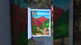 Creative landscape coloring book art #shorts #art #artist