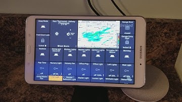 Smartthings and automateIT controlling apps and cameras on my tablet