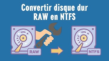 Convertir un disque dur RAW en NTFS sans formater|2024