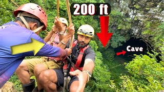 They Dropped Me Into a 200ft Deep Cave with a Rope! Jomblang Cave 🇮🇩