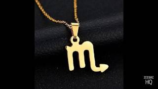 Glamorous Scorpio Zodiac Pendant Necklace
