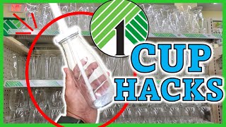 Why everyone is buying GLASS CUPS from the Dollar Store! TOP CUP HACKS to TRY!