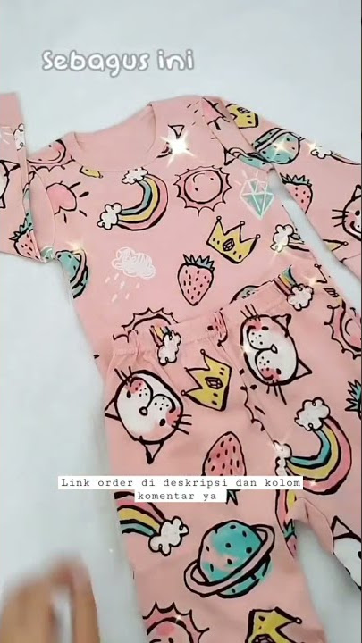 Piyama baju tidur anak motif lucu-lucu bisa untuk anak cewek dan cowok yuhuuu