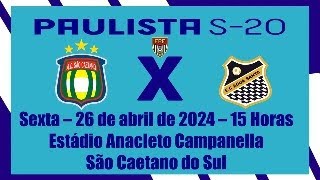 Campeonato Paulista Sub-20- São Caetano x Água Santa - 26 04 2024