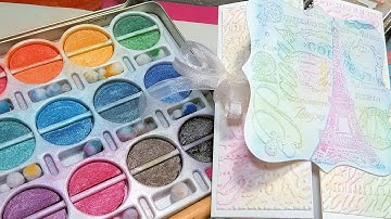 Stamp School: How To Use Chalk with Stamps