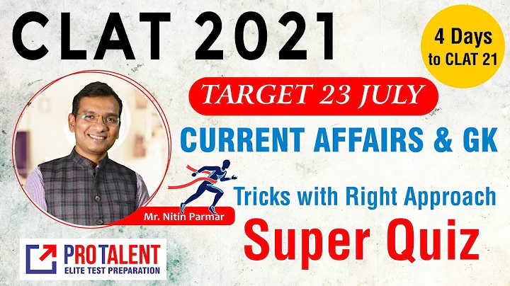 SUPER QUIZ for CLAT 2021 I Best Conceptual Questions to Prepare for Current Affairs S02 - DayDayNews