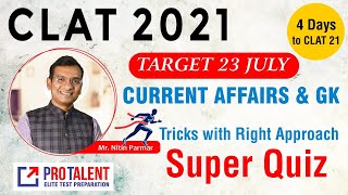 SUPER QUIZ for CLAT 2021 I Best Conceptual Questions to Prepare for Current Affairs S02