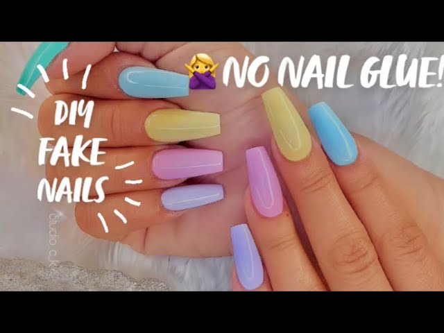 Generic 24pcs DIY Fake Nail Artificial Nail False Nail Patch Fake Nails  with Glue Set | Jumia Nigeria