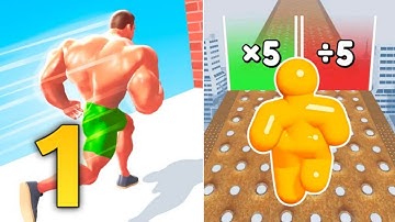 Muscle MAN & Tall Man Run  | All Levels ( Part - 01) | Walkthrough | Android Gameplay |