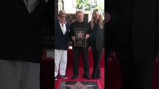 Franco Nero Poses with Tiziana Rocca & Julian Schnabel at Walk of Fame