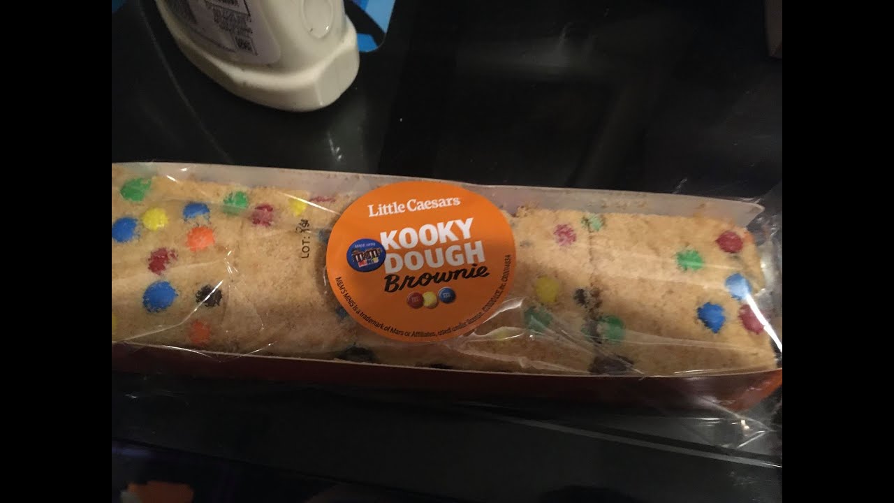 Little Caesars Cookie Dough M&M Brownie YouTube
