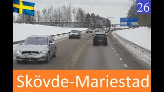 Sverige från Skövde till Mariestad. Швеция от Шёвде до Мариестад.