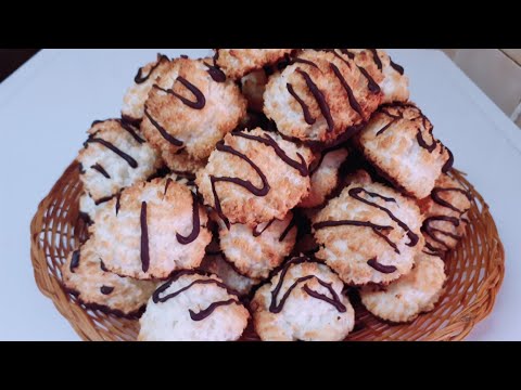 Biscuiti de cocos cu ciocolata foarte fini si delicioşi ,pentru Paştele Evreesc