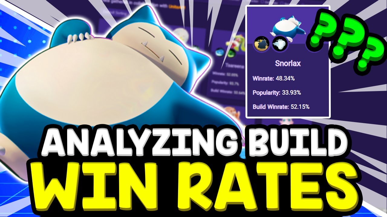 ANALYZING HIGHEST WIN RATE BUILDS!? *Masters Rank Data* – Pokemon Unite Meta Discussion!