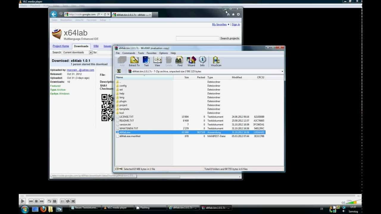 x64lab using templates on the fly