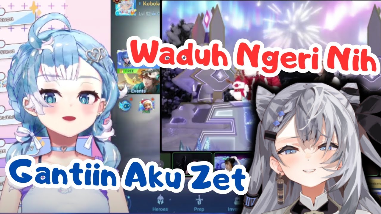 Zeta gantiin Kobo di snowmatch HOK day 2 [Hololive ID Clip] - YouTube