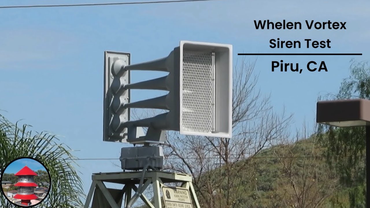Vortex R4 Whelen Vortex R4 Siren Test | Short Alert | Piru, CA - YouTube