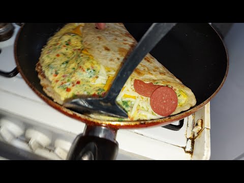 Lavaşlı omlet tarifi lezzet bombası 💣💣 Egg Bread taco Omelette Recipe Yumurta və lavaş omlet resepti