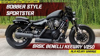 Bobber style Sportster Basic Benelli Keeway V250 ala Kojay Garage