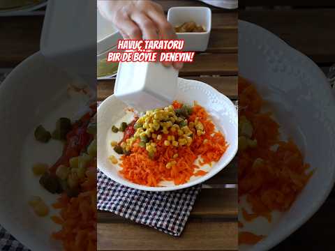 Havuç taratoru bir de böyle deneyin!