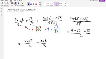 ALGEBRA 1 - RATIONALIZING THE DENOMINATOR