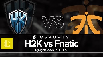 Highlights: H2K vs FNC (EU LCS Summer W2D2 Full Series)