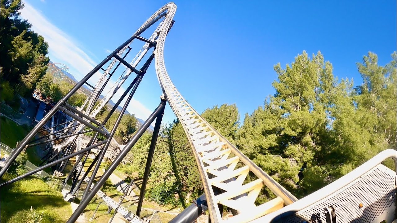 Full Throttle CRAZY Roller Coaster 4K POV! | Six Flags Magic Mountain ...