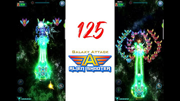 WALKTHROUGH Level 125 Alien Shooter [Campaign] Galaxy Attack: Best Arcade Shoot up Game Mobile