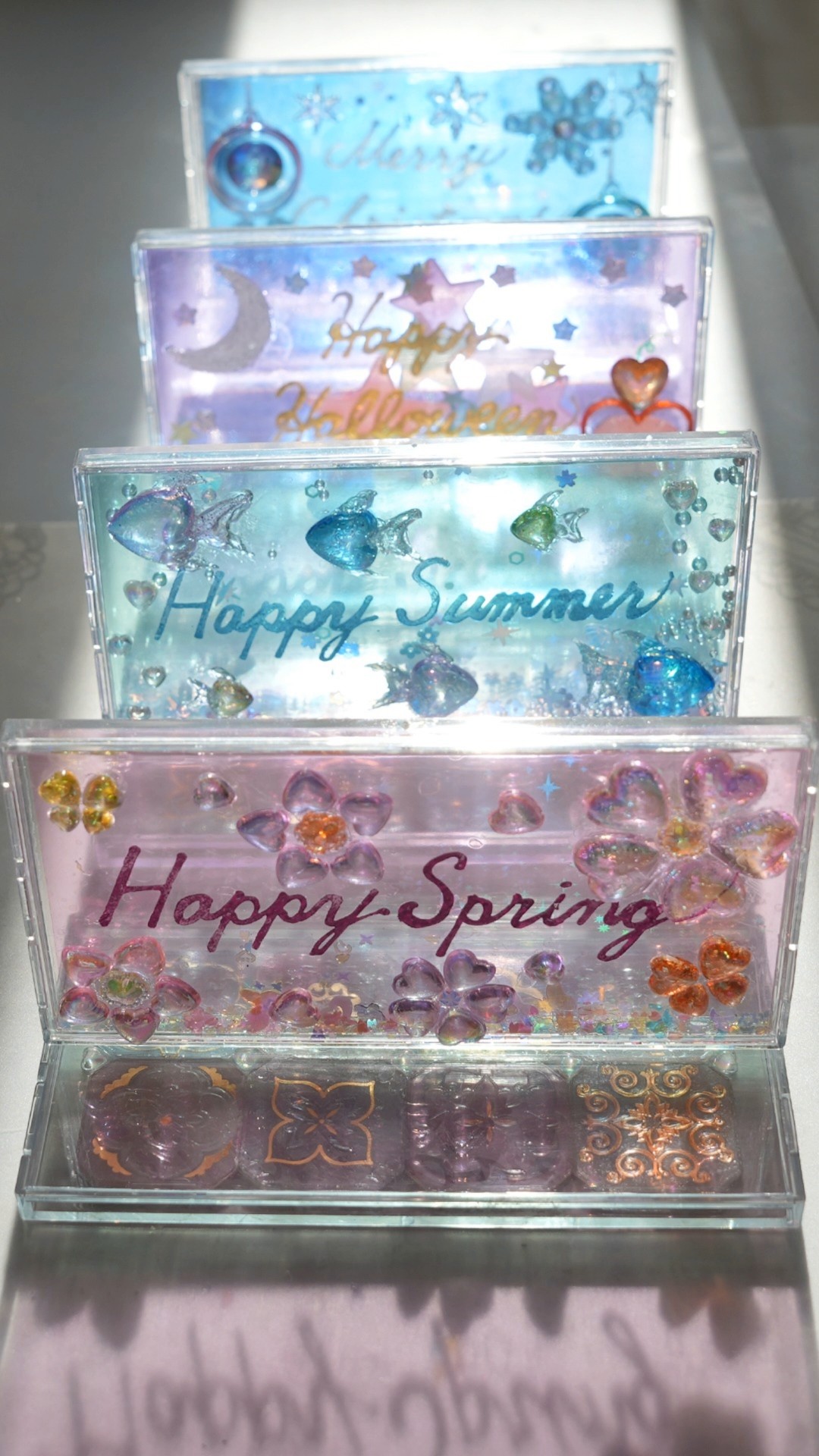 キラシャカ☆ステンドグラス風メッセージプレート✉️Stained Glass