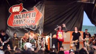 Bring Me The Horizon "Chelsea Smile" Pomona Warped Tour 2010 vid 6 of 7 BMTH Entire Set