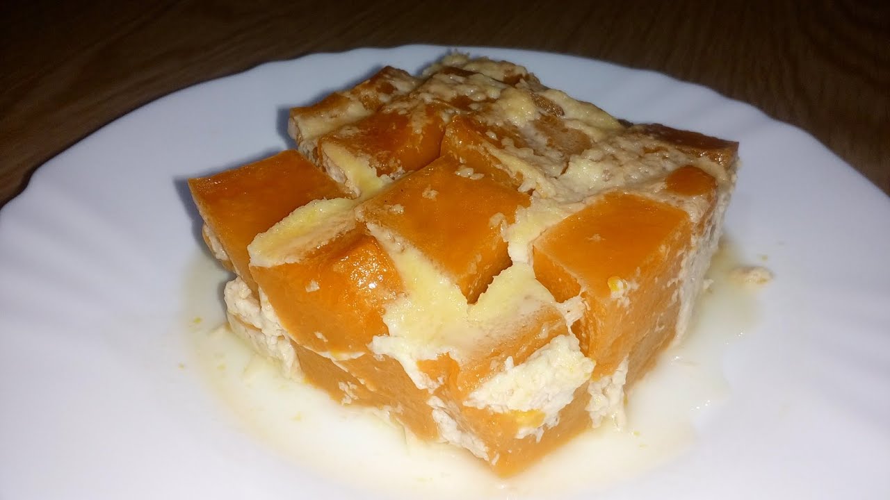 Крем карамел с тиква